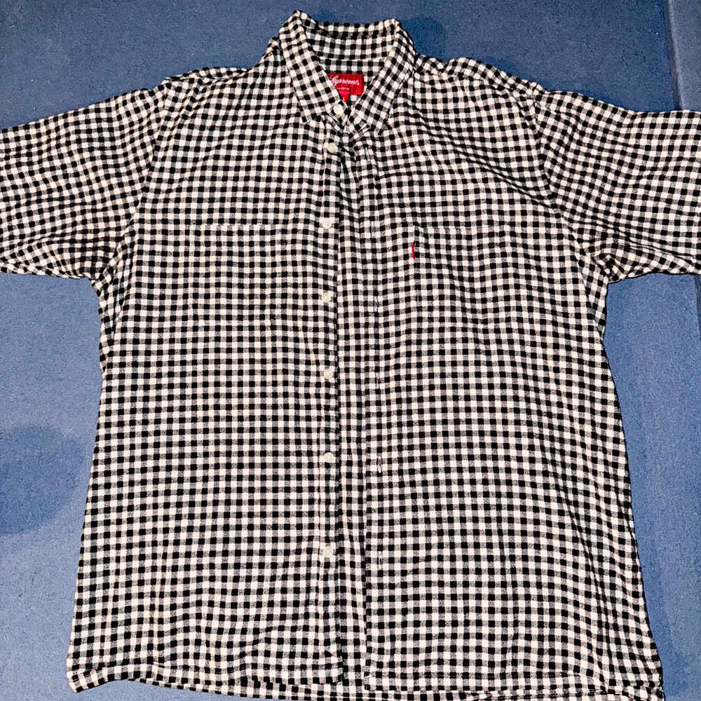 Supreme Black and White Gingham Shirt